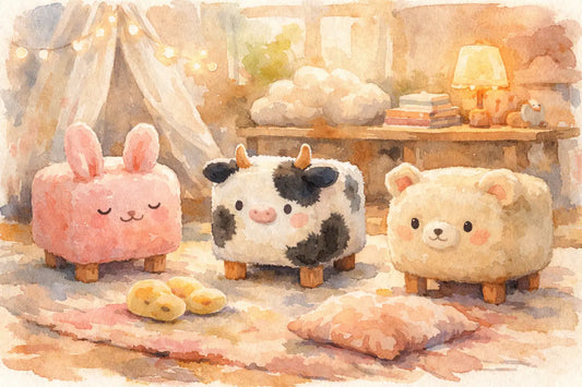 Cute Plush Stool Ideas for Cozy, Playful Rooms